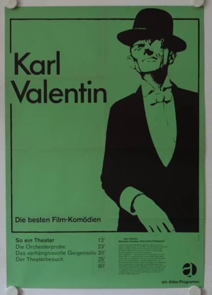 Karl Valentin originales deutsches Filmplakat (R60s)
